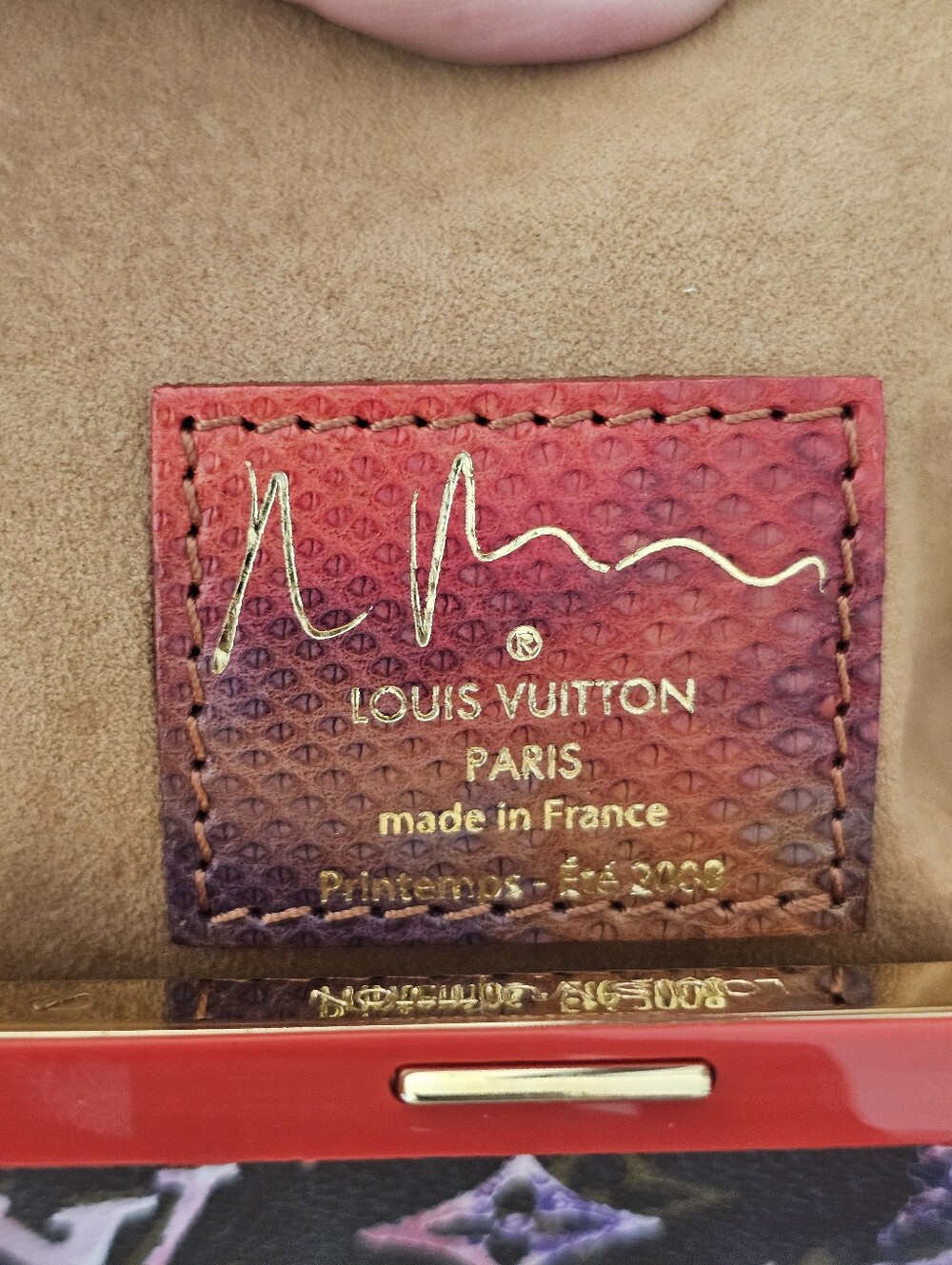 💯AUTHENTIC LOUIS VUITTON AQUARELLE WATERCOLOR MONOGRAM PAPILLON FRAME BAG - Picture 3 of 6